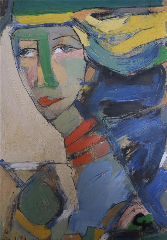 Geoffrey King (b.1941) Study of a woman 30 x 21cm. unframed